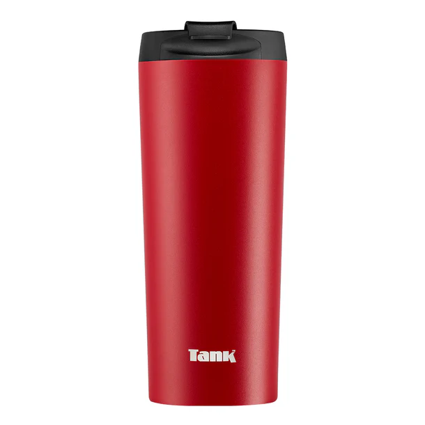 تانك مي مج حراري أستانلس ستيل ٤٥٠ مل فليب كاب أحمر غامق