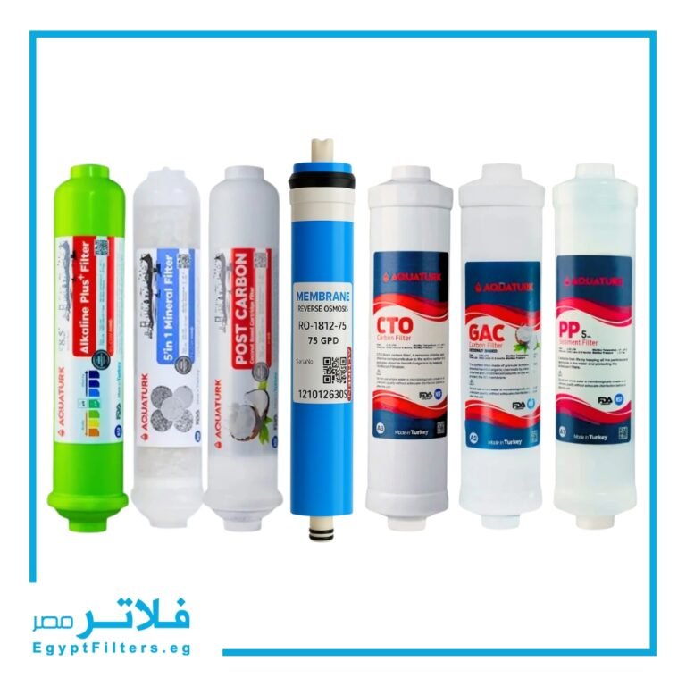 طقم 7 شمعات فلتر مياه تركي كومباكت من اكوا ترك: ميزاته وفوائده