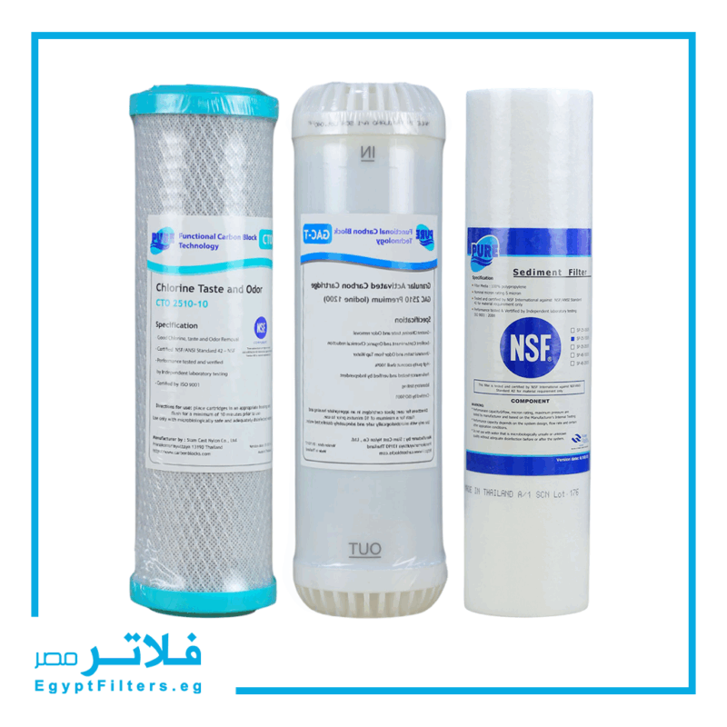 باكدج 3 شمعات بيور تايلاندي:كيف تعزز جودة الماء مع فلاتر مصر